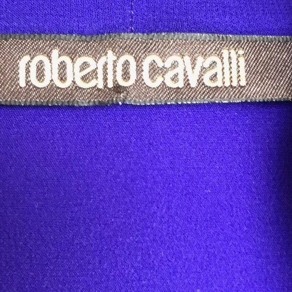 Roberto Cavalli Vibrant Blue Long Sleeve Dress - Picture 9 of 15